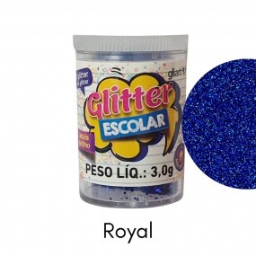 Glitter PVC 3g Cor Azul Royal