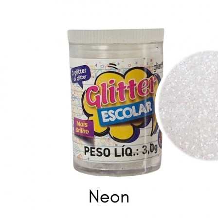 Glitter PVC 3g Cor Neon