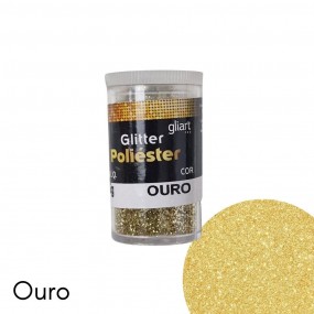 Glitter Poliester 3,5g Cor Ouro