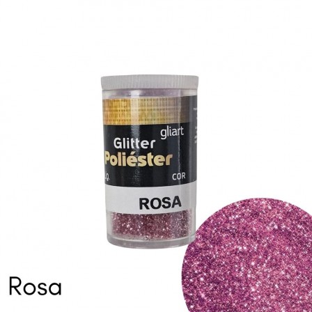 Glitter Poliester 3,5g Cor Rosa