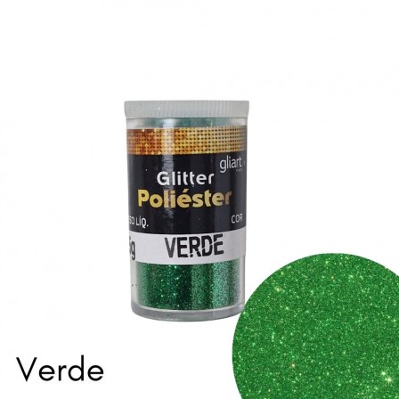 Glitter Poliester 3,5g Cor Verde